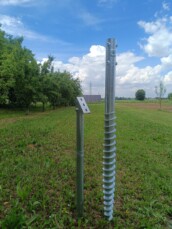 FONDAZIONE A VITE NEUTRA TPN96 H120 E PROLUNGA FOTOVOLTAICA 1 MT